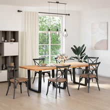 Eettafelpoten 3 st V-vormig 90x(72-73,3) cm staal zwart