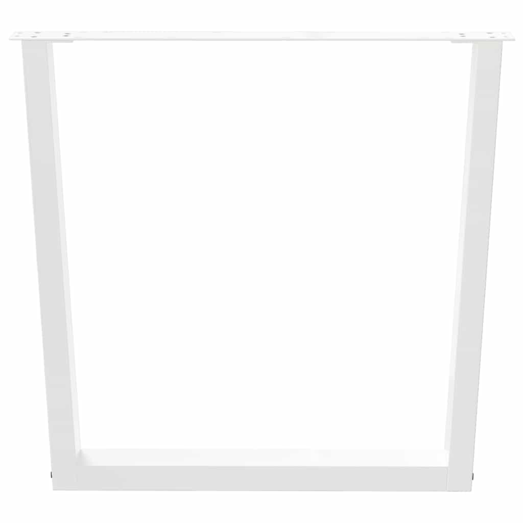 Eettafelpoten 3 st V-vormig 90x(72-73,3) cm staal wit