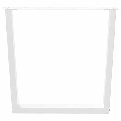 Eettafelpoten 3 st V-vormig 90x(72-73,3) cm staal wit