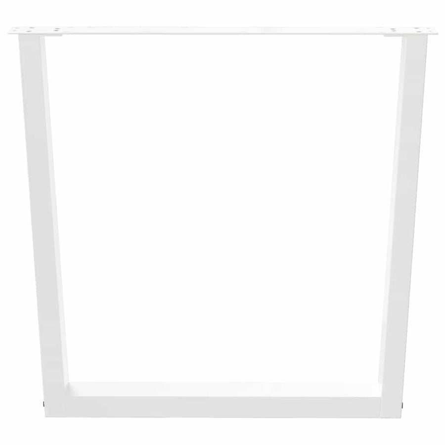 Eettafelpoten 3 st V-vormig 90x(72-73,3) cm staal wit