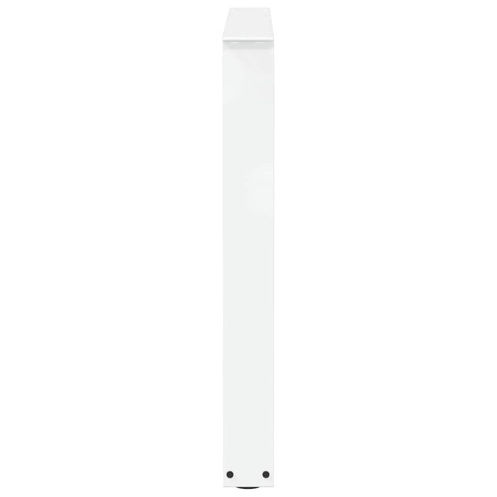 Eettafelpoten 3 st V-vormig 90x(72-73,3) cm staal wit