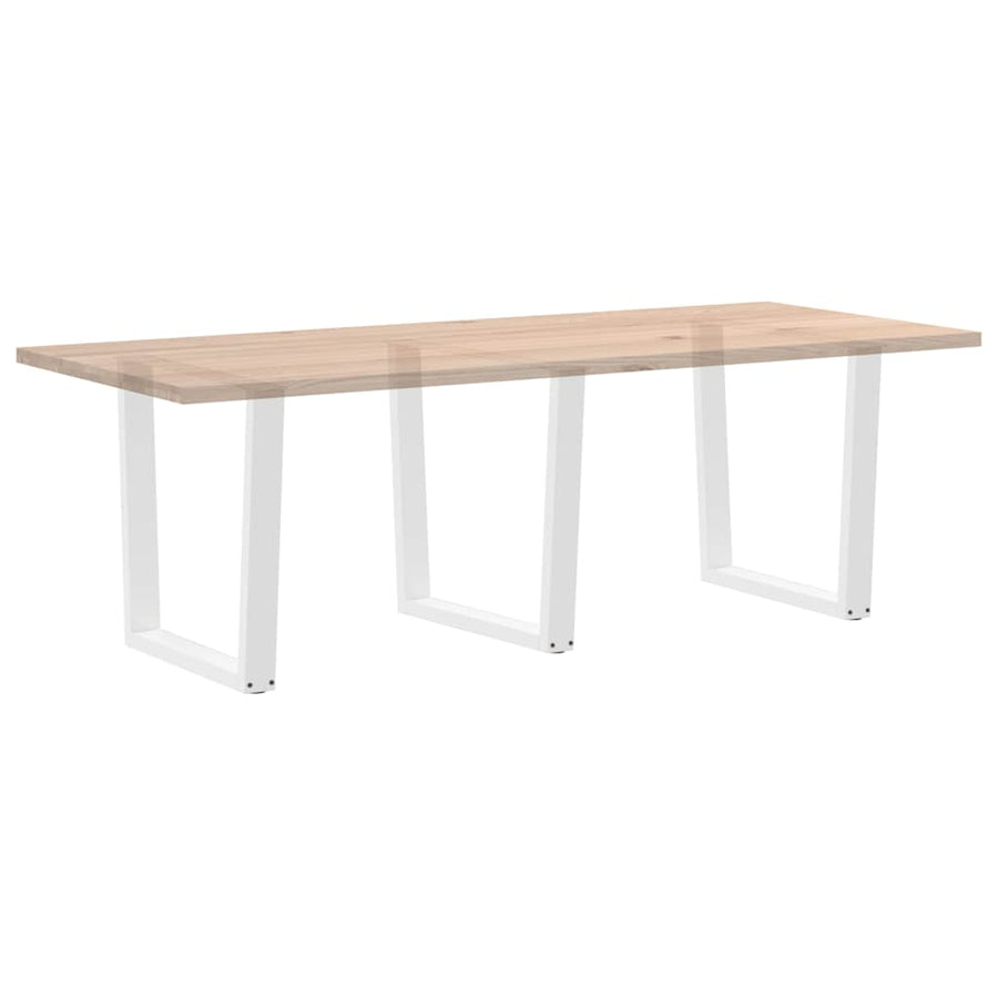 Eettafelpoten 3 st V-vormig 90x(72-73,3) cm staal wit