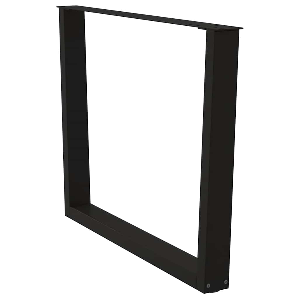 Eettafelpoten 3 st V-vormig 100x(72-73,3) cm staal zwart