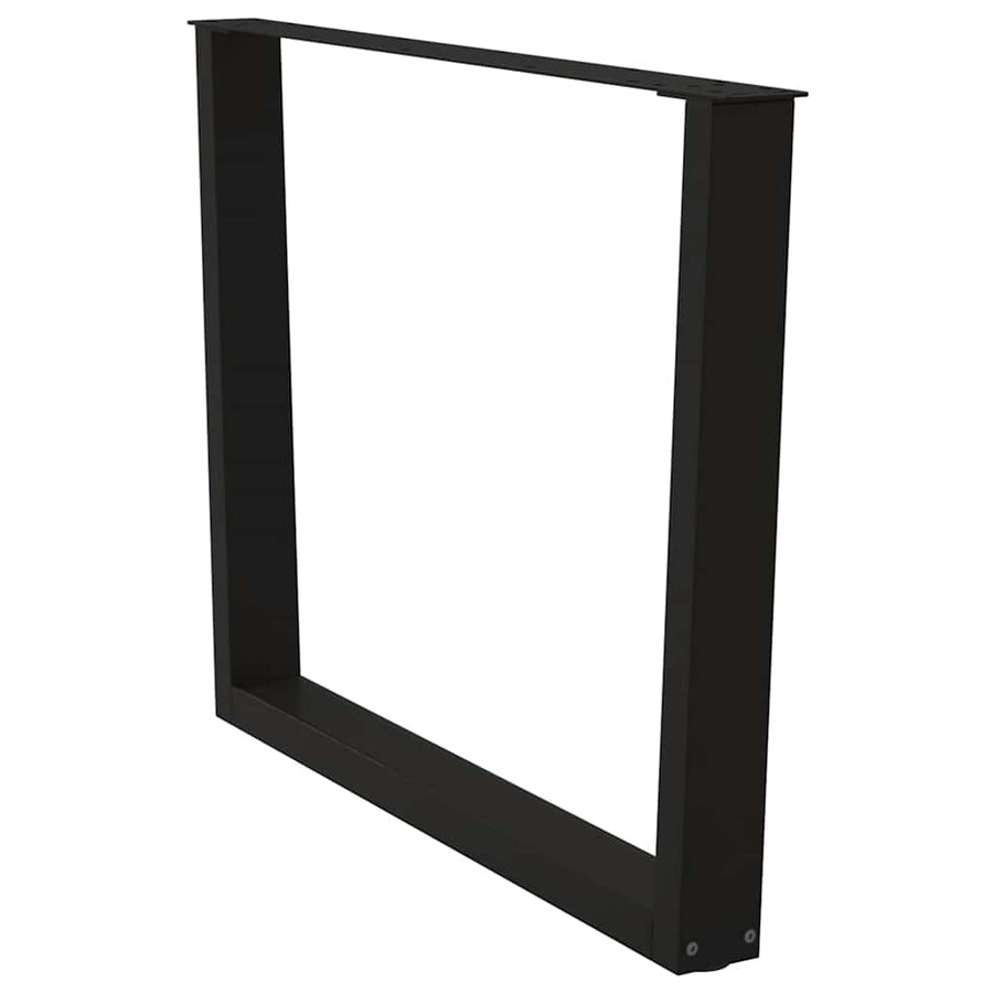 Eettafelpoten 3 st V-vormig 100x(72-73,3) cm staal zwart