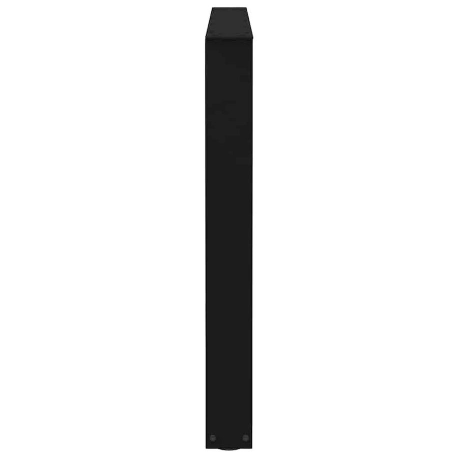 Eettafelpoten 3 st V-vormig 100x(72-73,3) cm staal zwart
