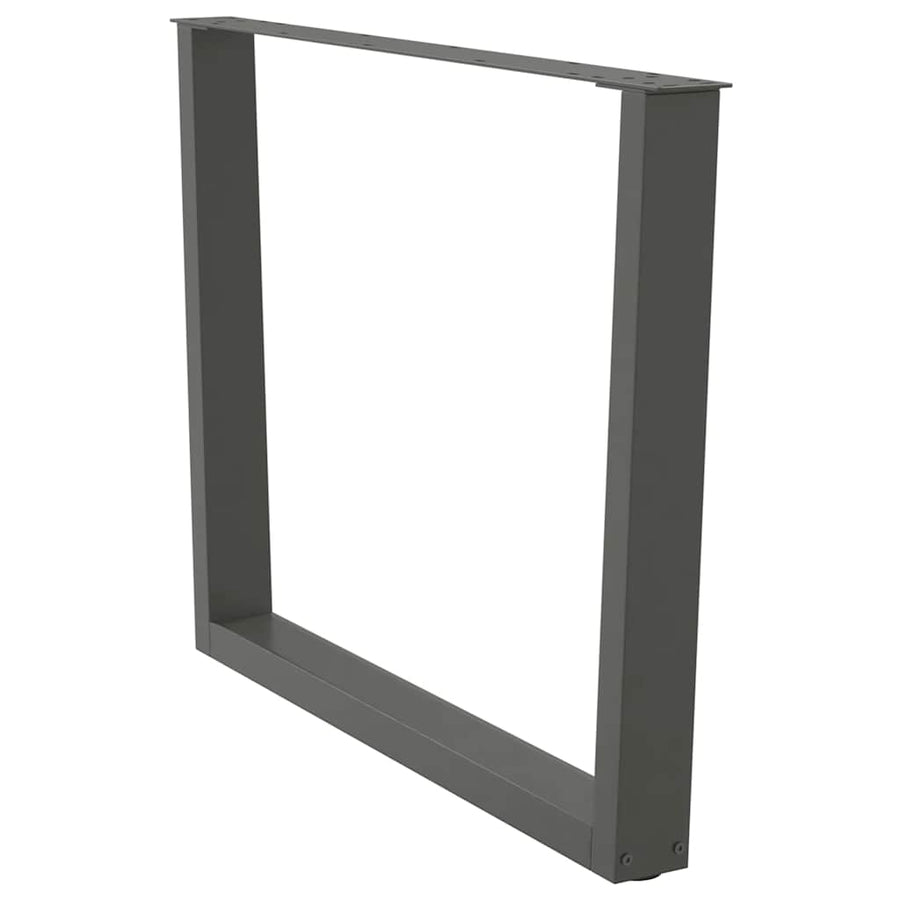 Eettafelpoten 3 st V-vormig 100x(72-73,3) cm staal antraciet