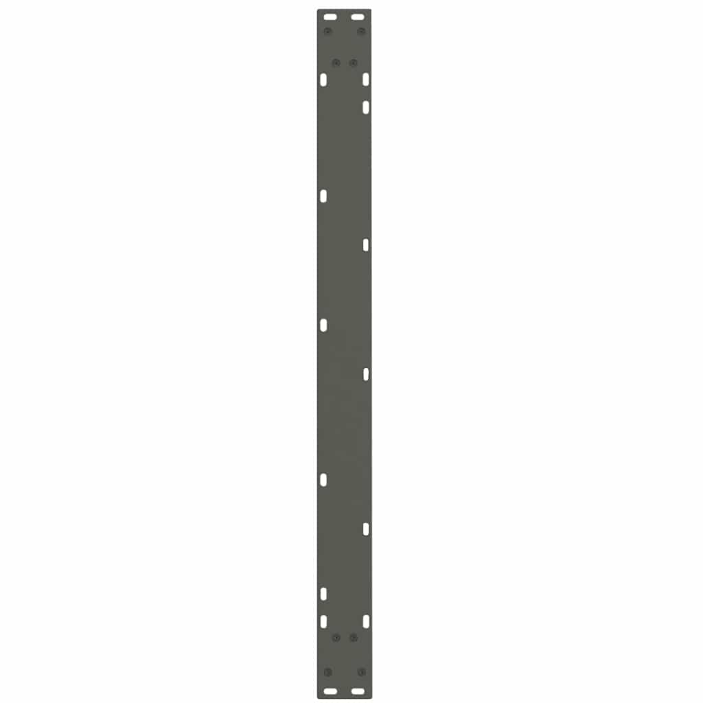 Eettafelpoten 3 st V-vormig 100x(72-73,3) cm staal antraciet