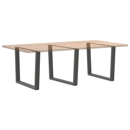 Eettafelpoten 3 st V-vormig 100x(72-73,3) cm staal antraciet