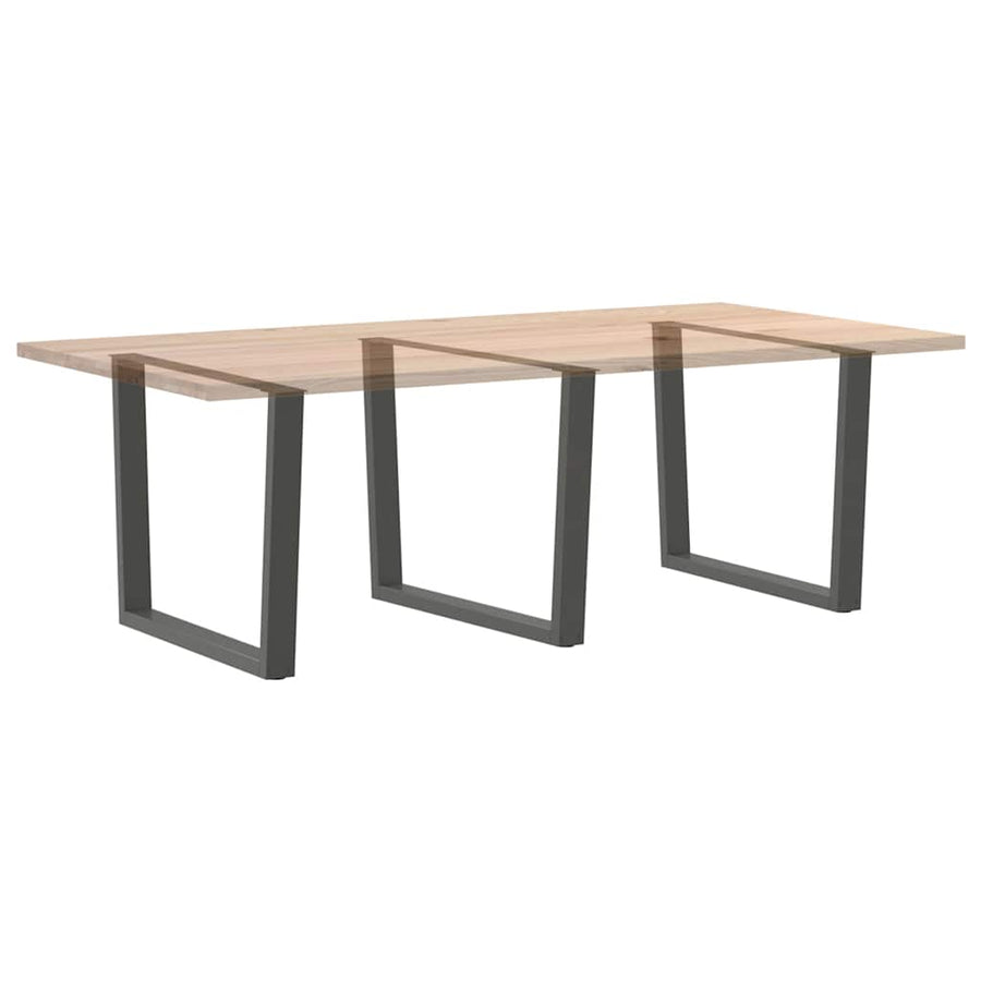 Eettafelpoten 3 st V-vormig 100x(72-73,3) cm staal antraciet