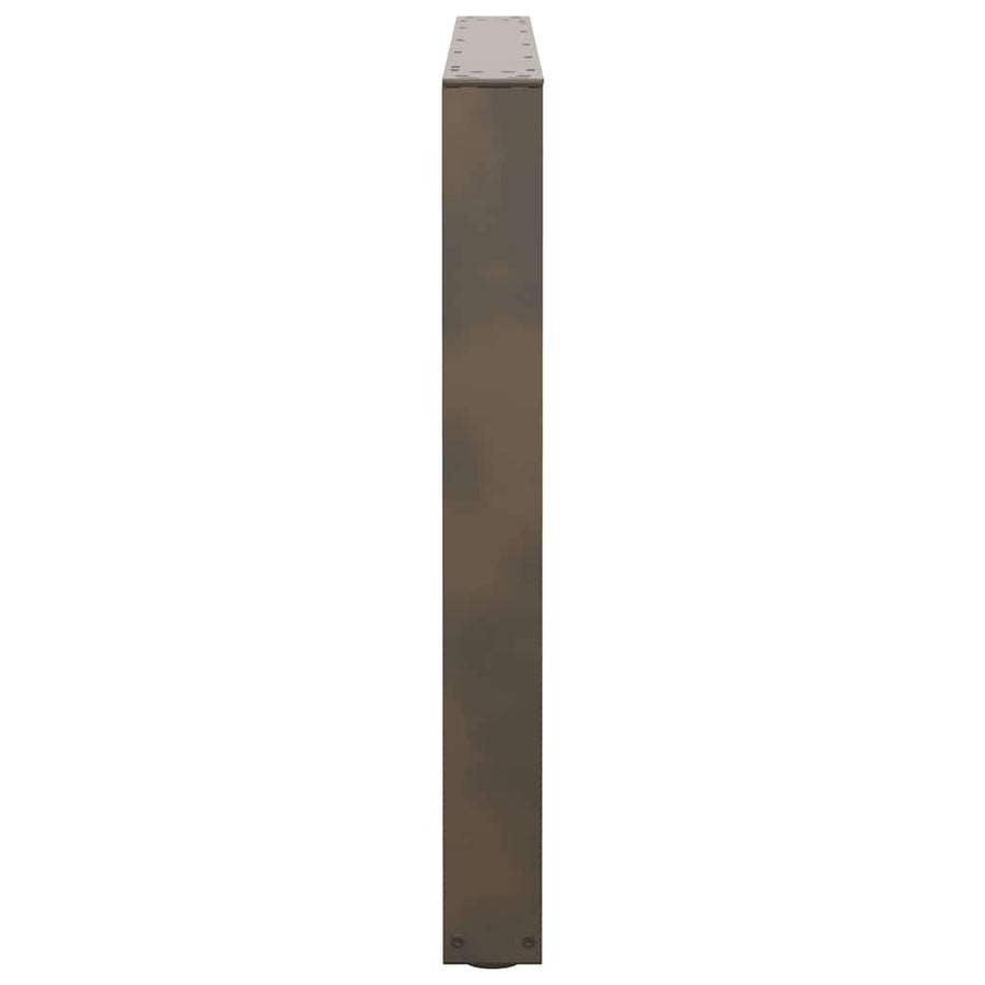 Eettafelpoten 3 st V-vormig 100x(72-73,3) cm staal naturel