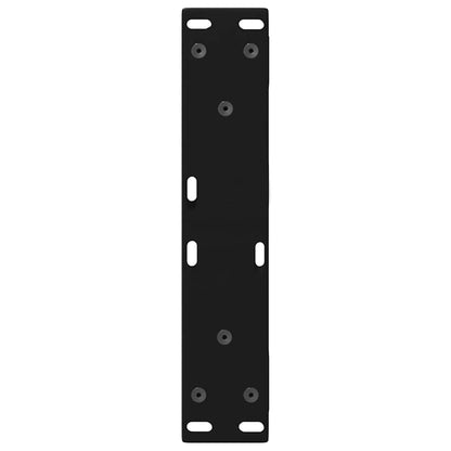Salontafelpoten 2 st 30x(30-31,3) cm staal zwart