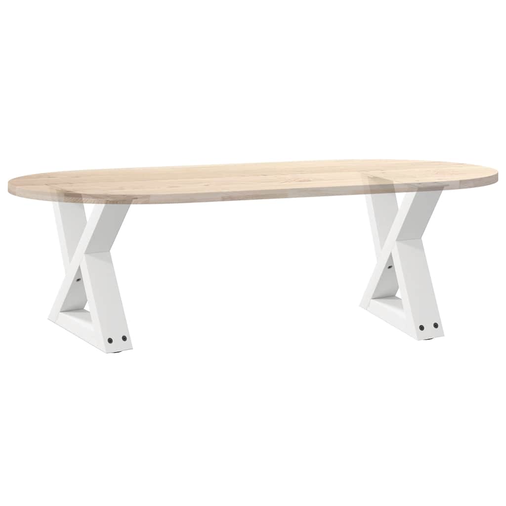 Salontafelpoten 2 st 30x(30-31,3) cm staal wit