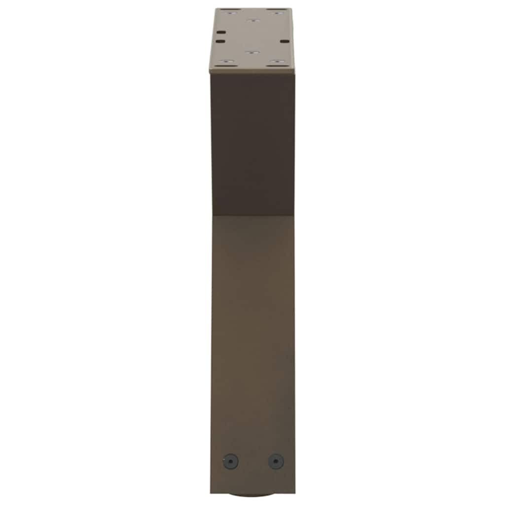 Salontafelpoten 2 st 30x(30-31,3) cm staal naturel