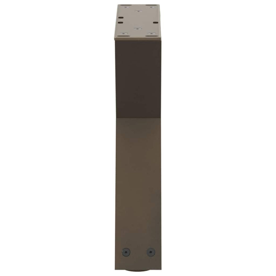 Salontafelpoten 2 st 30x(30-31,3) cm staal naturel