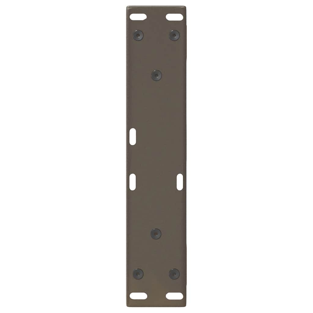 Salontafelpoten 2 st 30x(30-31,3) cm staal naturel