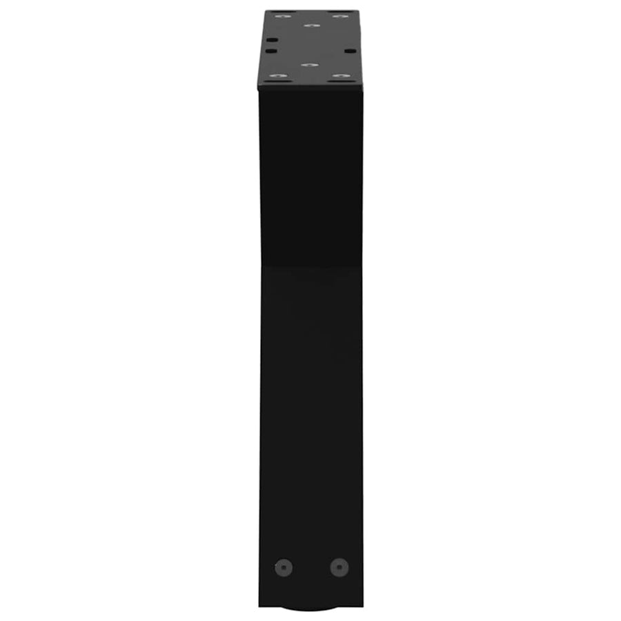 Salontafelpoten 2 st 40x(30-31,3) cm staal zwart