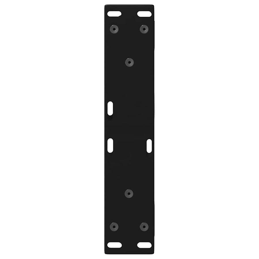 Salontafelpoten 2 st 40x(30-31,3) cm staal zwart