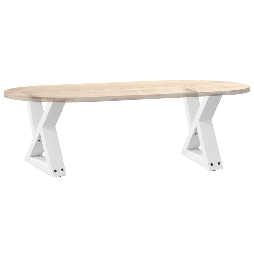 Salontafelpoten 2 st 40x(30-31,3) cm staal wit