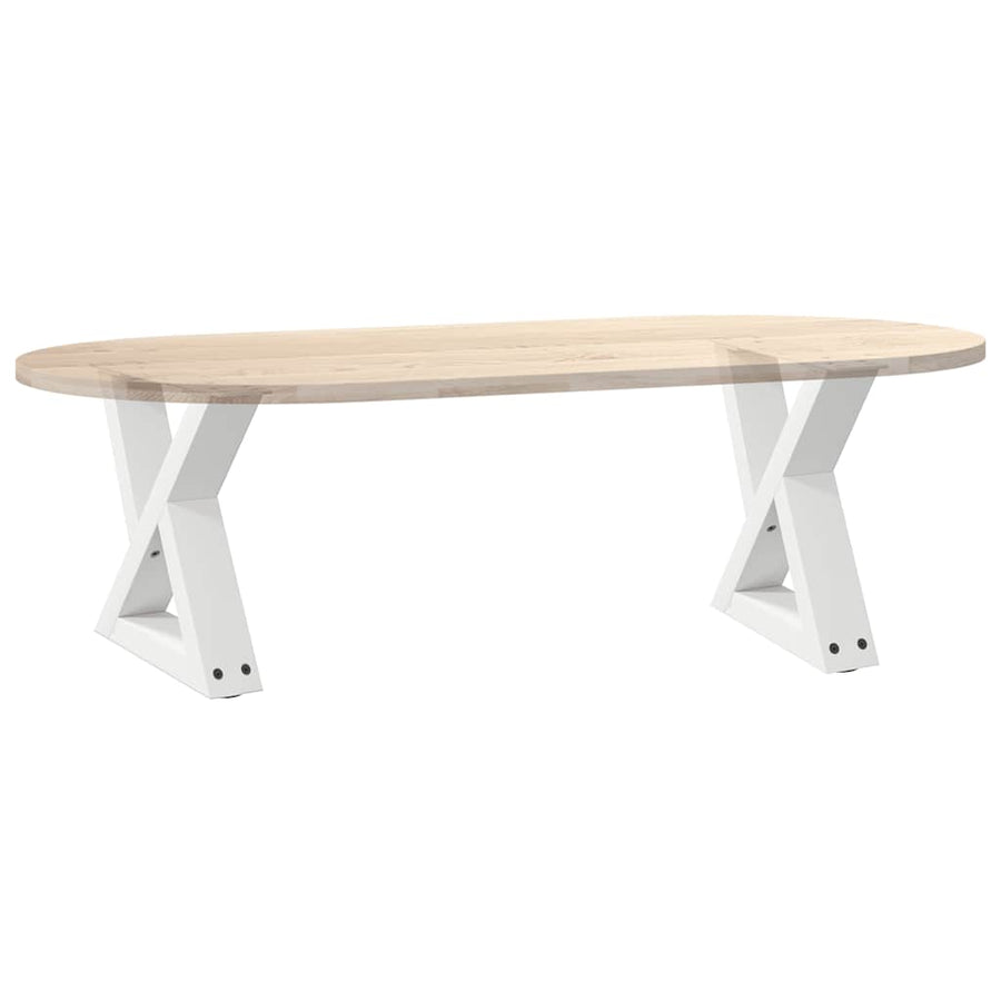 Salontafelpoten 2 st 40x(30-31,3) cm staal wit