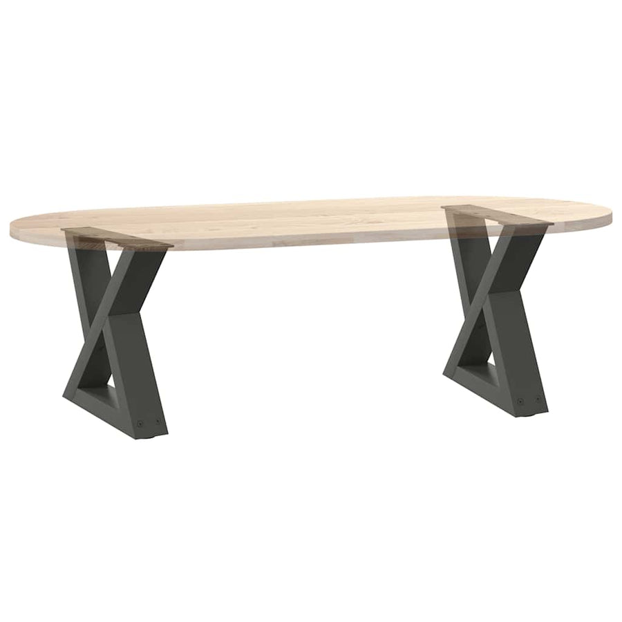 Salontafelpoten 2 st 40x(30-31,3) cm staal antraciet