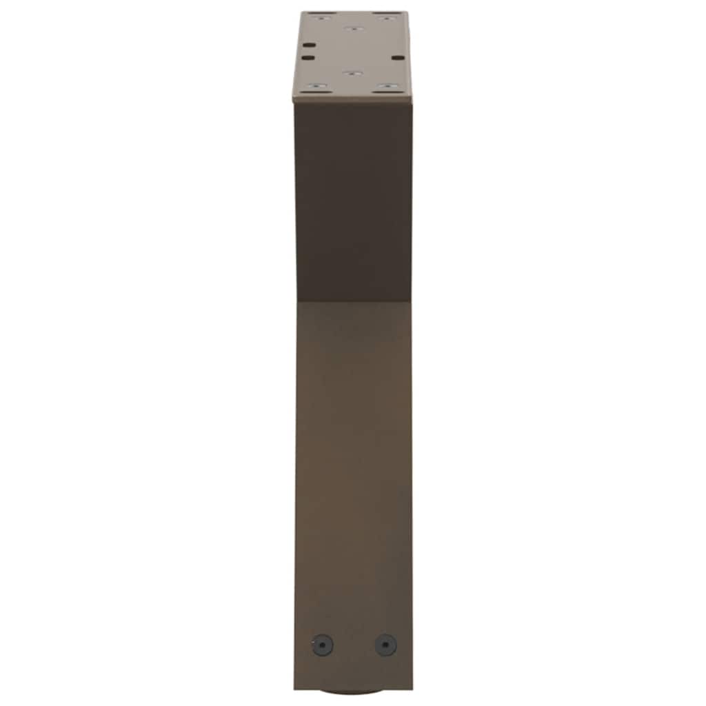 Salontafelpoten 2 st 40x(30-31,3) cm staal naturel