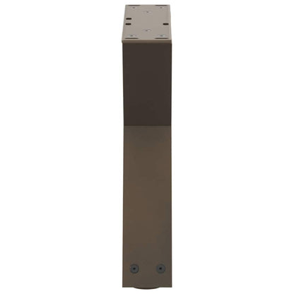 Salontafelpoten 2 st 40x(30-31,3) cm staal naturel