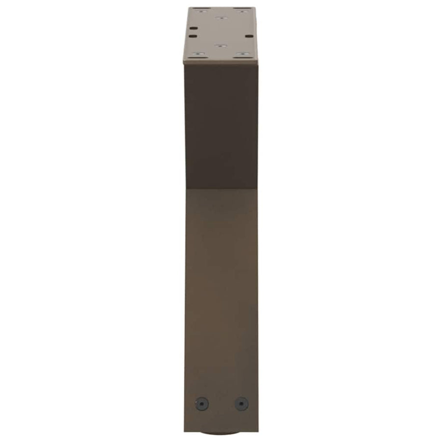 Salontafelpoten 2 st 40x(30-31,3) cm staal naturel