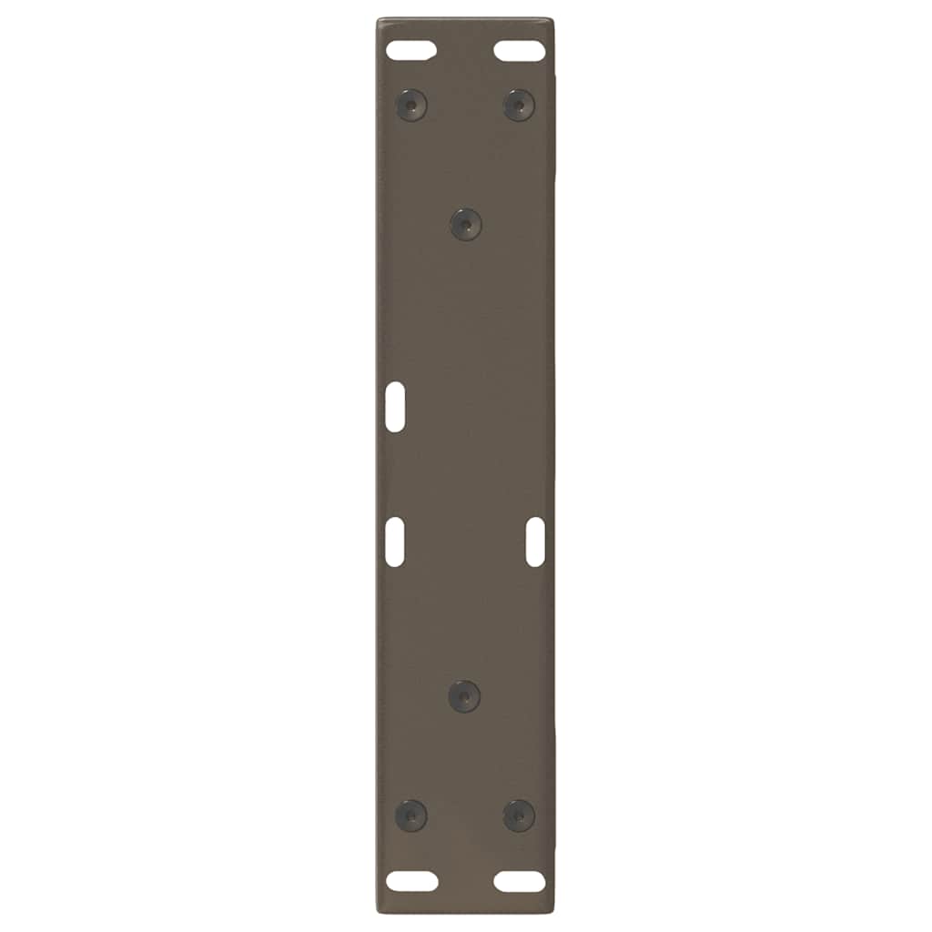 Salontafelpoten 2 st 40x(30-31,3) cm staal naturel