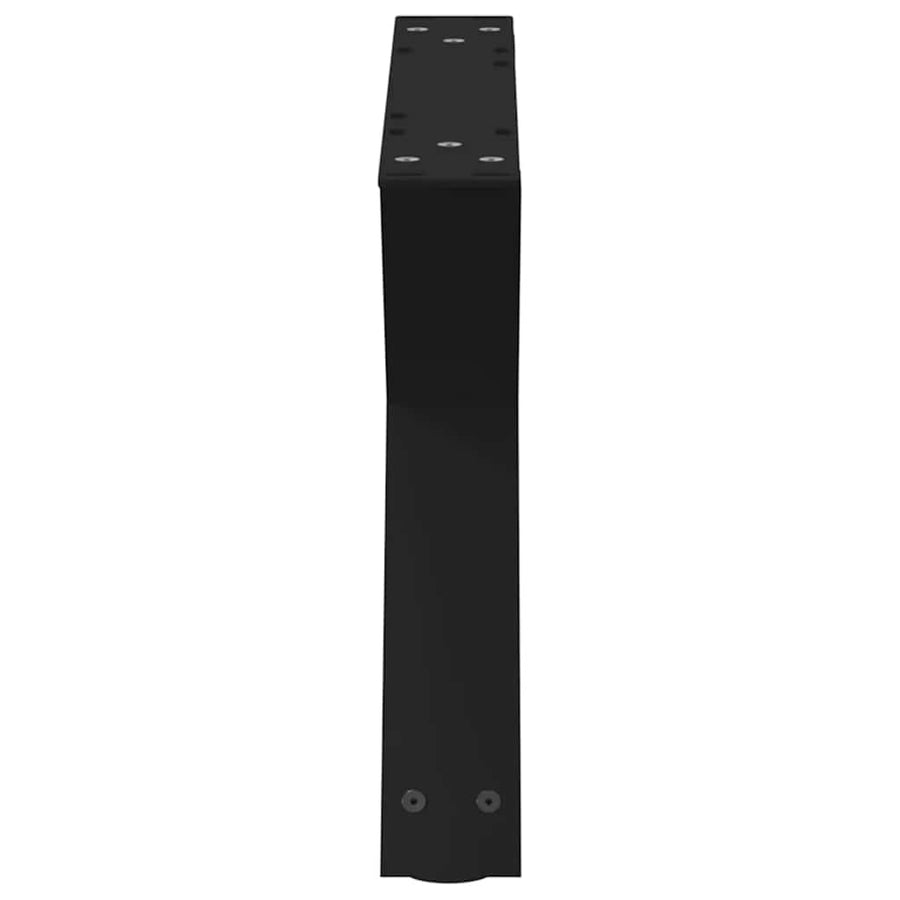 Salontafelpoten 2 st 50x(30-31,3) cm staal zwart