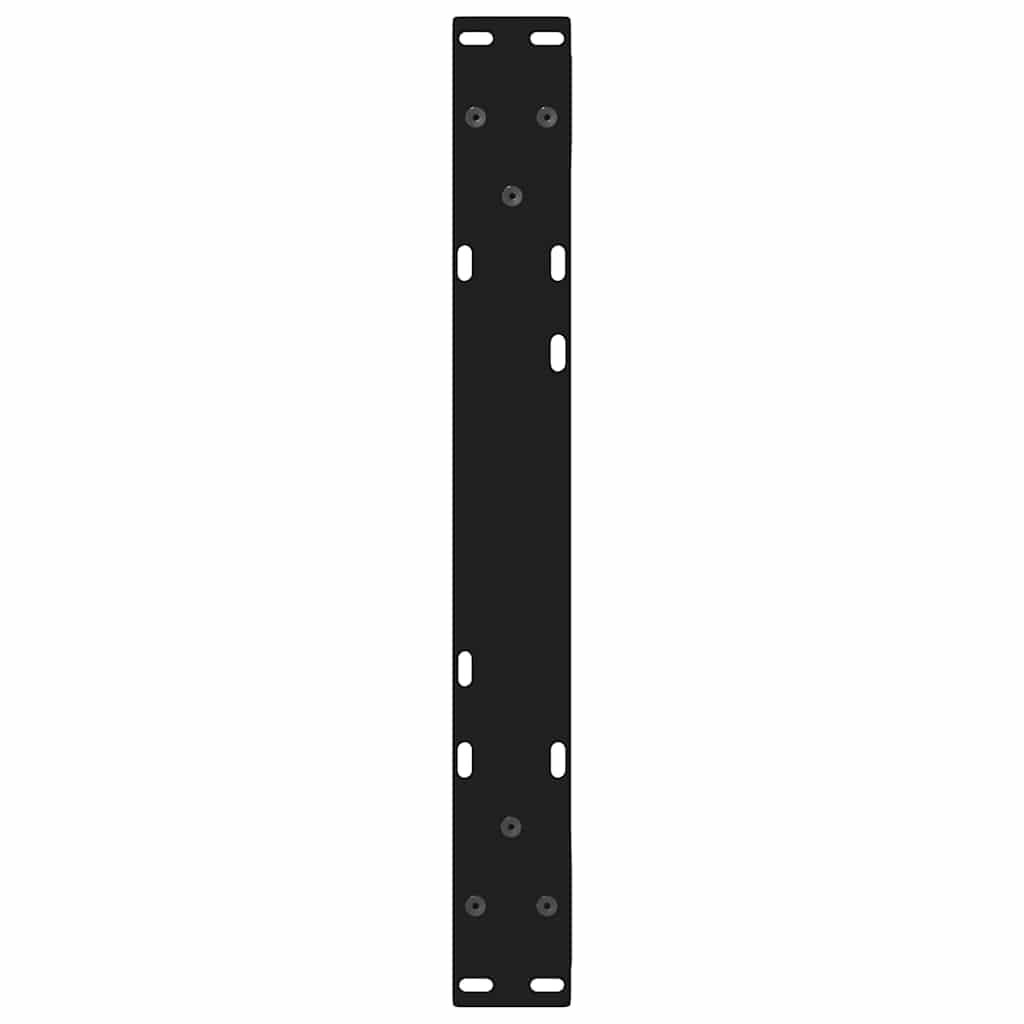 Salontafelpoten 2 st 50x(30-31,3) cm staal zwart