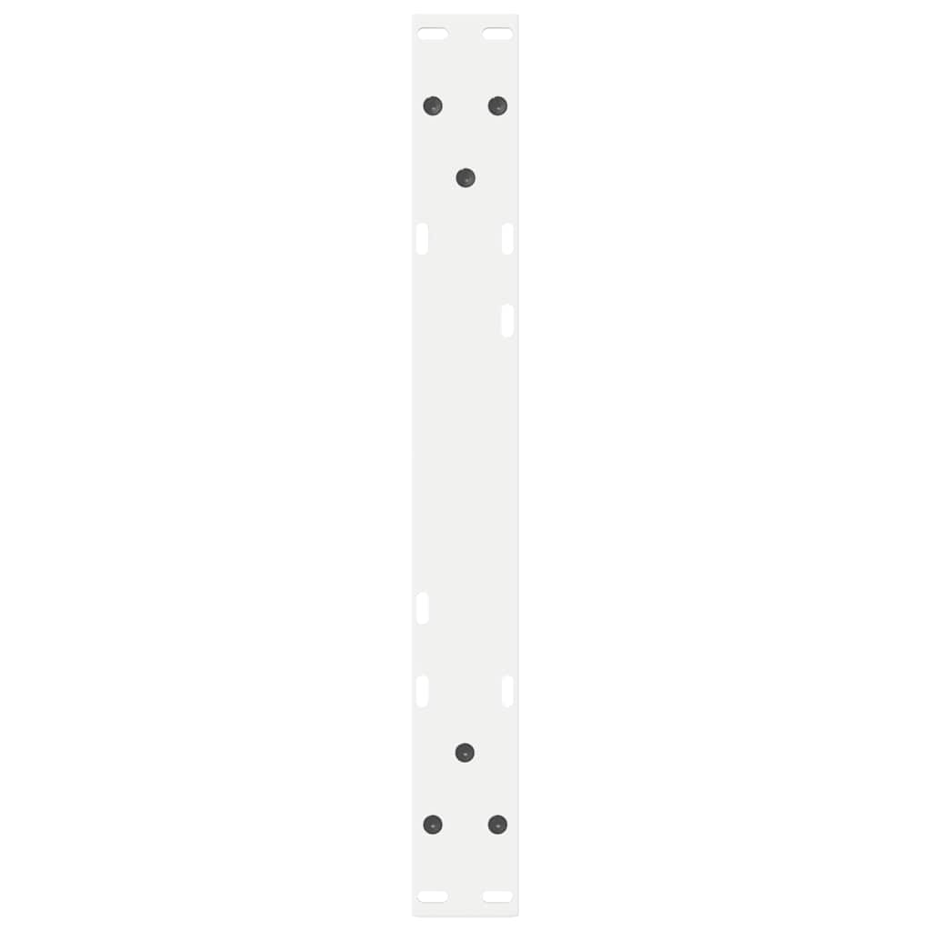 Salontafelpoten 2 st 50x(30-31,3) cm staal wit