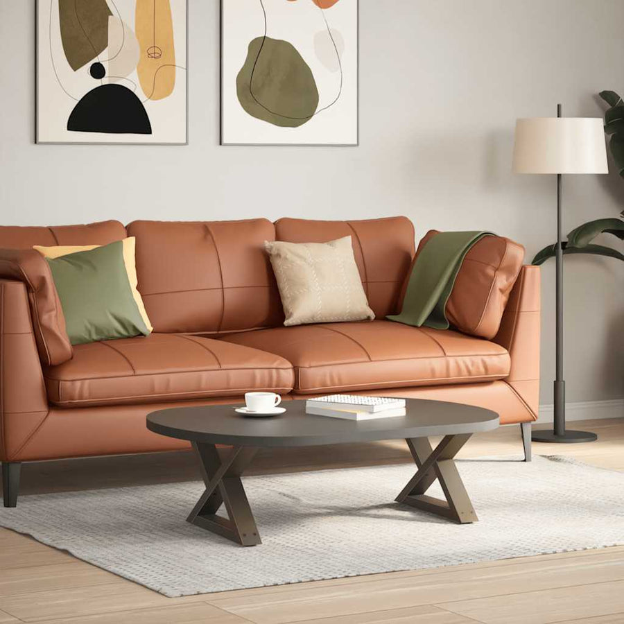 Salontafelpoten 2 st 50x(30-31,3) cm staal naturel