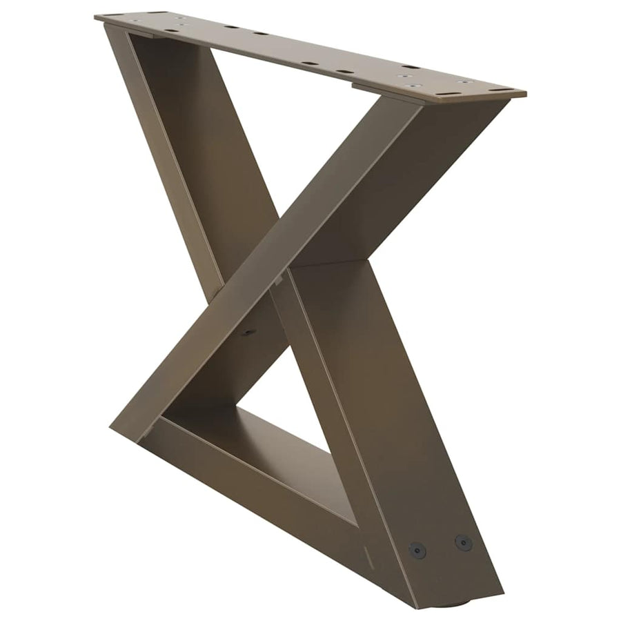 Salontafelpoten 2 st 50x(30-31,3) cm staal naturel