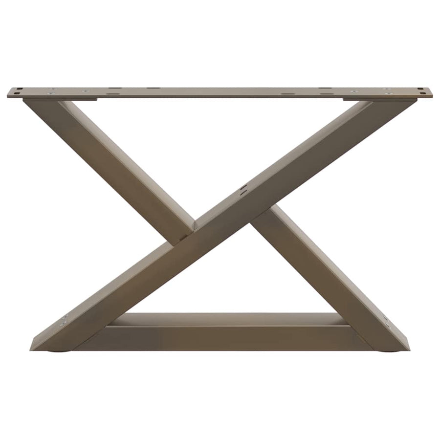 Salontafelpoten 2 st 50x(30-31,3) cm staal naturel