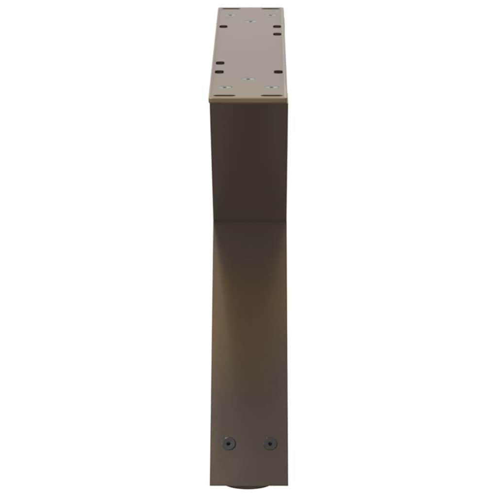 Salontafelpoten 2 st 50x(30-31,3) cm staal naturel