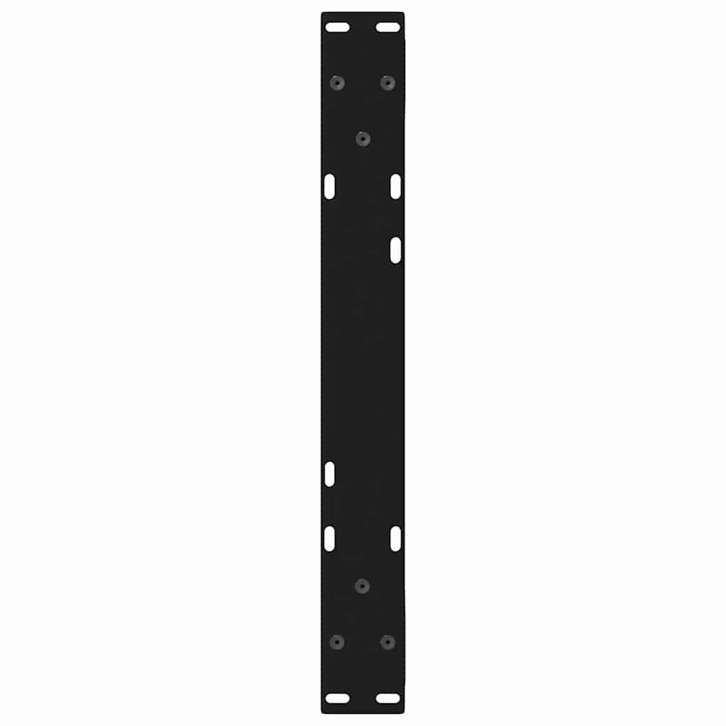 Salontafelpoten 2 st 60x(30-31,3) cm staal zwart