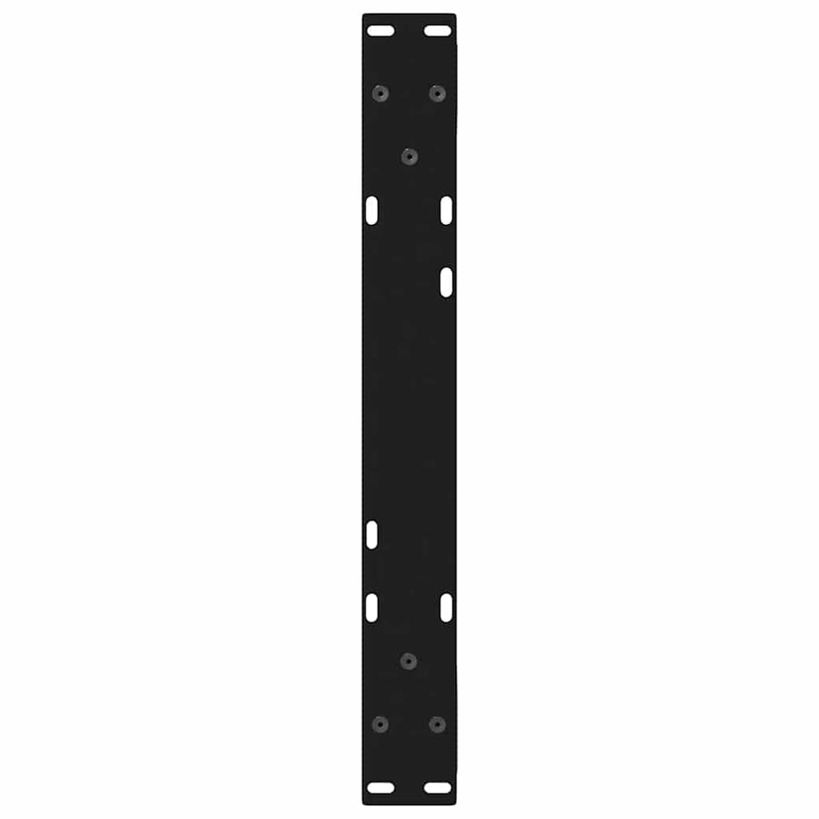 Salontafelpoten 2 st 60x(30-31,3) cm staal zwart