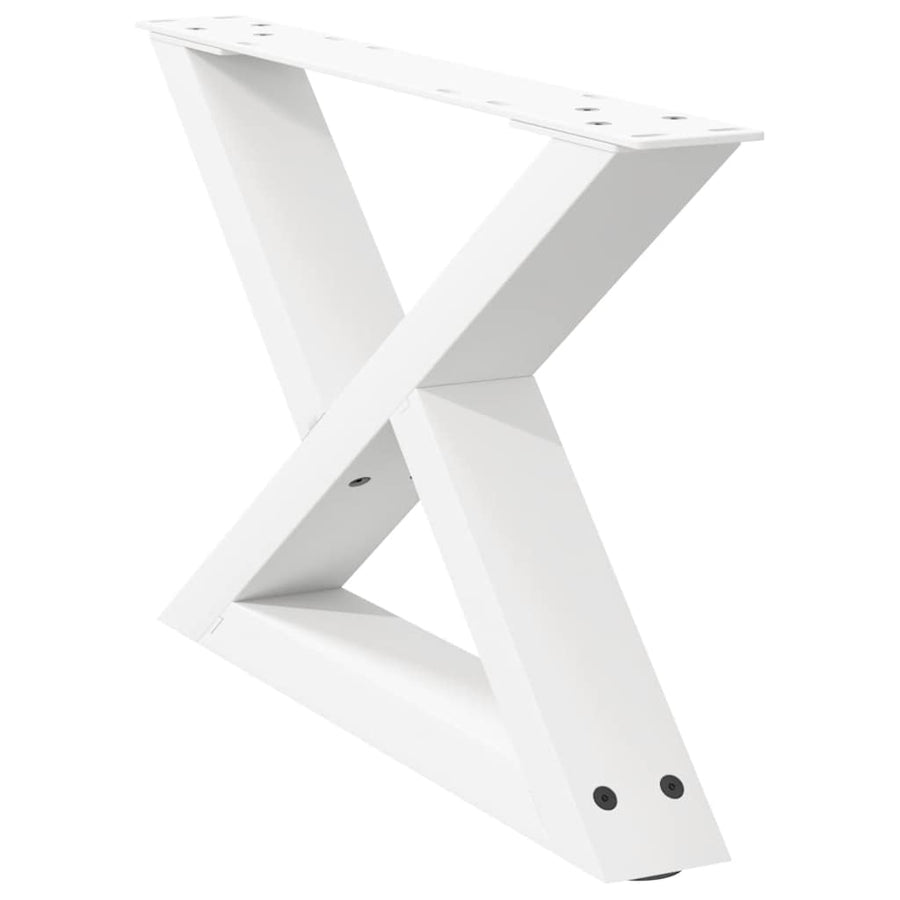 Salontafelpoten 2 st 60x(30-31,3) cm staal wit