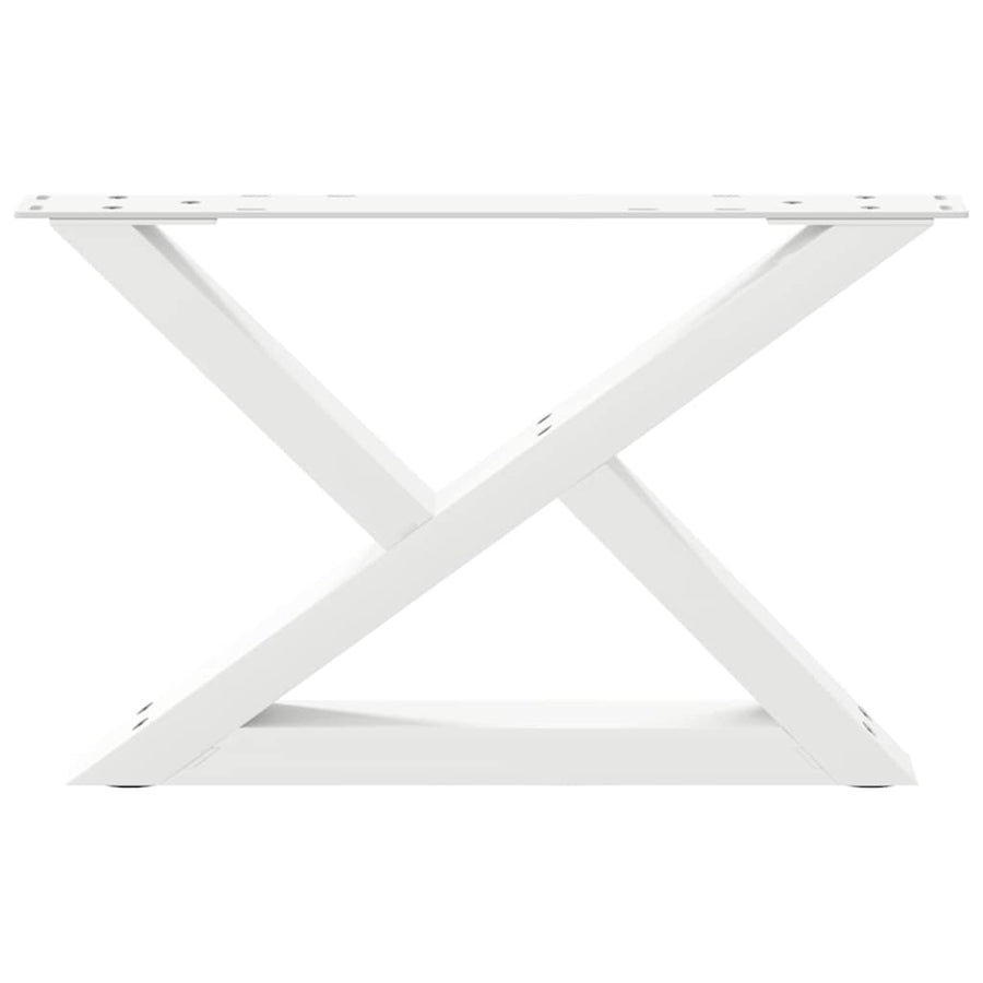 Salontafelpoten 2 st 60x(30-31,3) cm staal wit