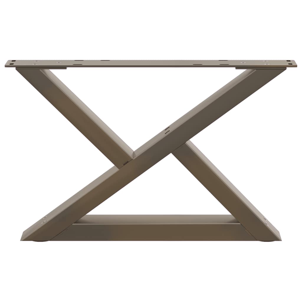 Salontafelpoten 2 st 60x(30-31,3) cm staal naturel