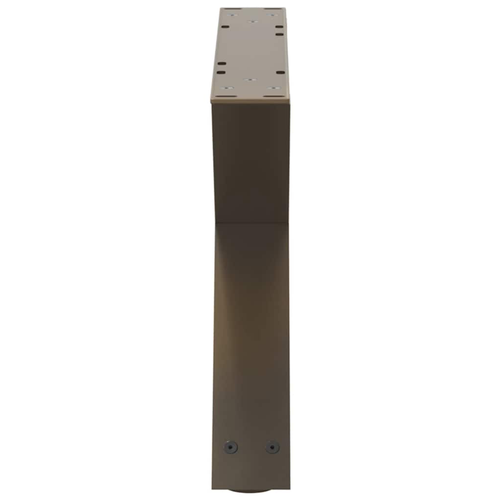 Salontafelpoten 2 st 60x(30-31,3) cm staal naturel