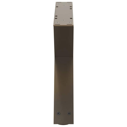 Salontafelpoten 2 st 60x(30-31,3) cm staal naturel