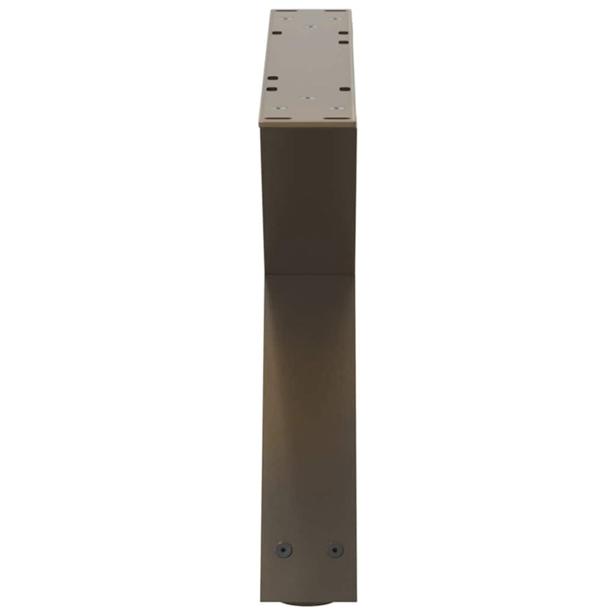 Salontafelpoten 2 st 60x(30-31,3) cm staal naturel