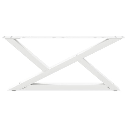Salontafelpoten 2 st 70x(30-31,3) cm staal wit