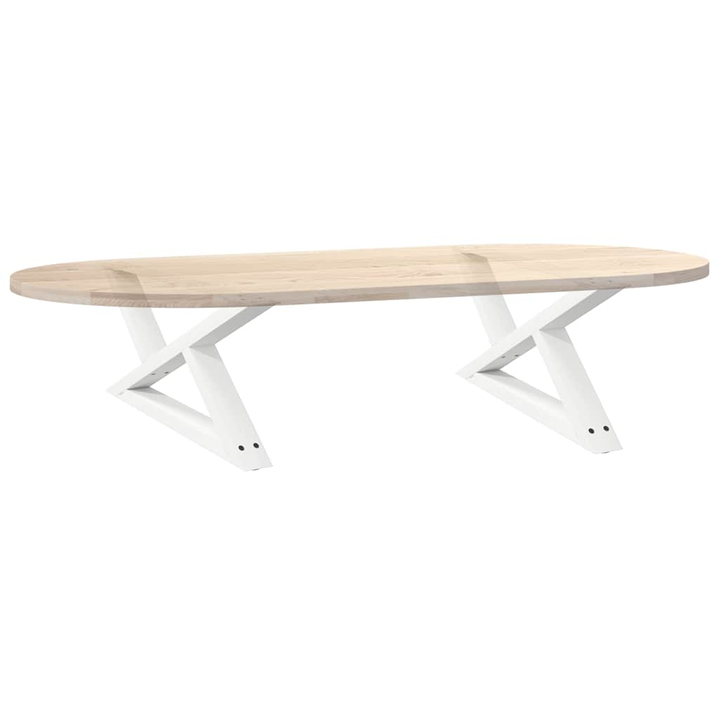 Salontafelpoten 2 st 70x(30-31,3) cm staal wit