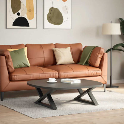 Salontafelpoten 2 st 70x(30-31,3) cm staal antraciet