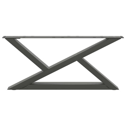 Salontafelpoten 2 st 70x(30-31,3) cm staal antraciet