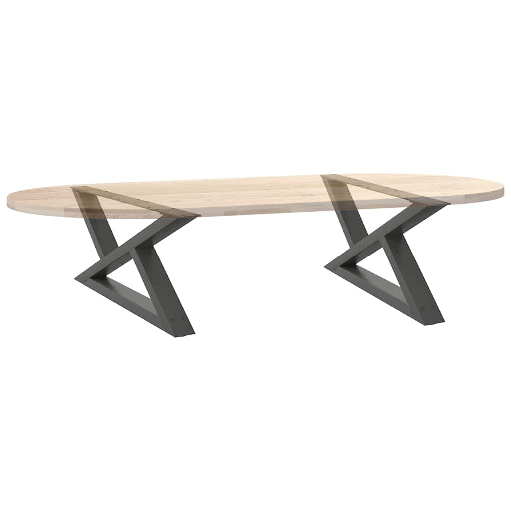 Salontafelpoten 2 st 70x(30-31,3) cm staal antraciet