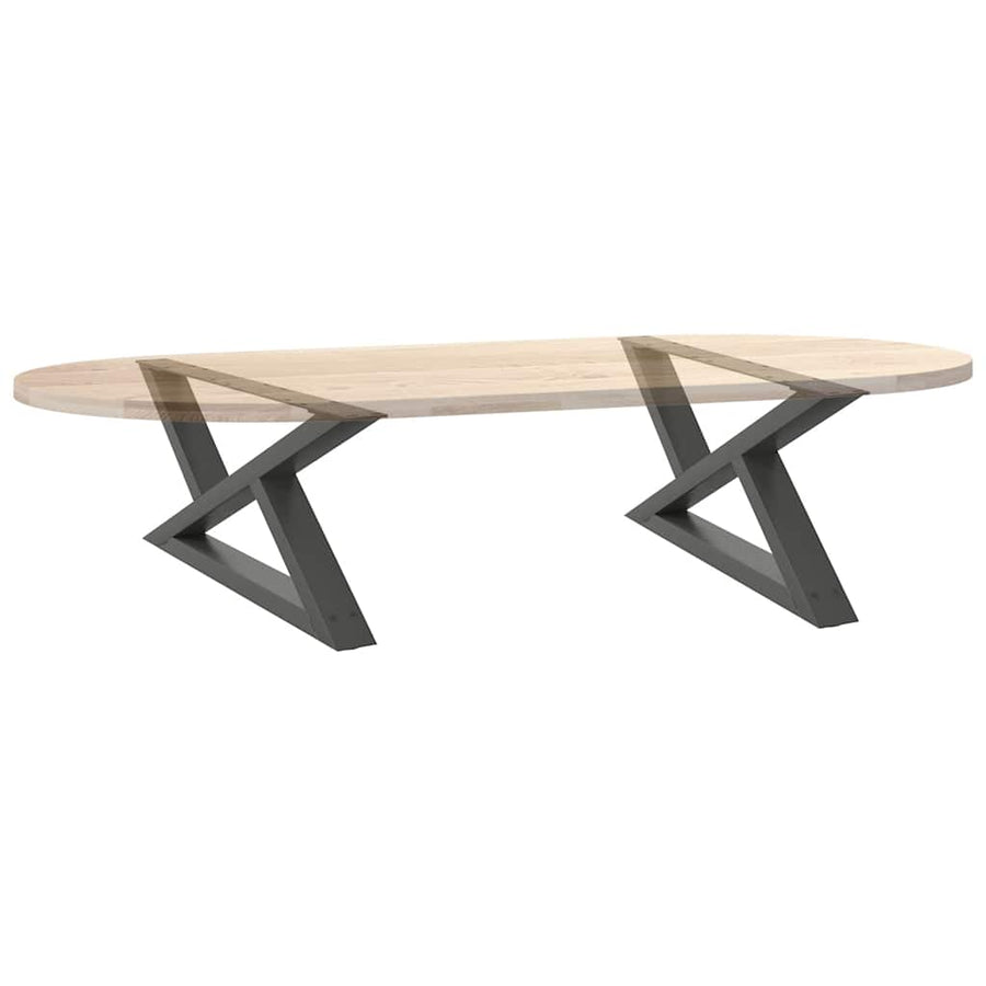 Salontafelpoten 2 st 70x(30-31,3) cm staal antraciet