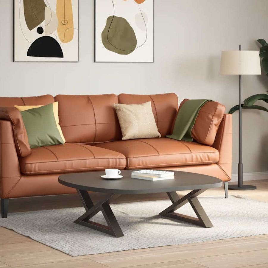 Salontafelpoten 2 st 70x(30-31,3) cm staal naturel